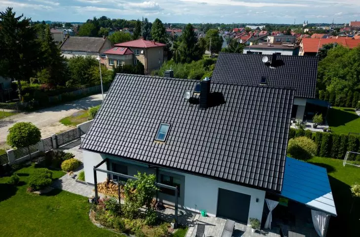 Ceramic tile PIEMONT - anthracite engobe