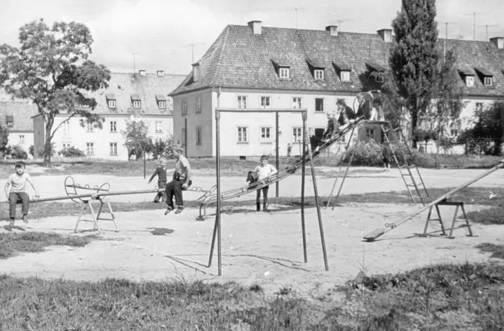 Osiedle Bloki w Ciechanowie (wcześniej Gartenvorstadt Zichenau), lata 50. XX  wieku