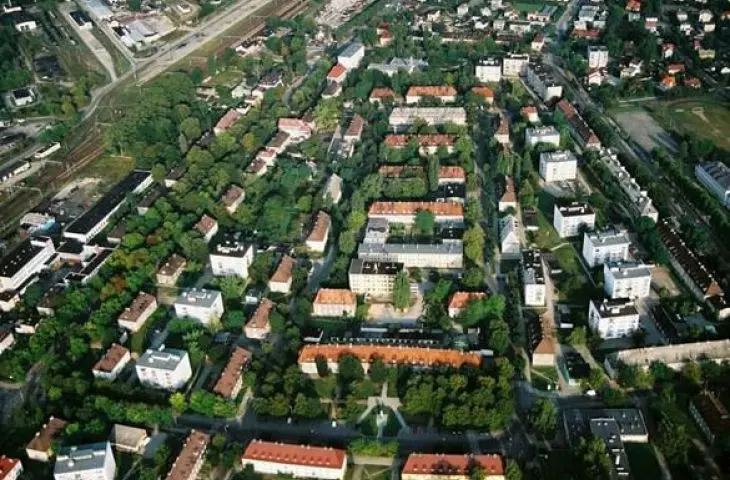 Widok na osiedle Bloki, fotografia współczesna