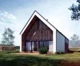 Dom w Konarach - widok od strony południowej