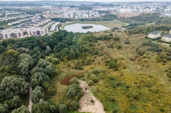 The area of the South Park from a bird's eye view