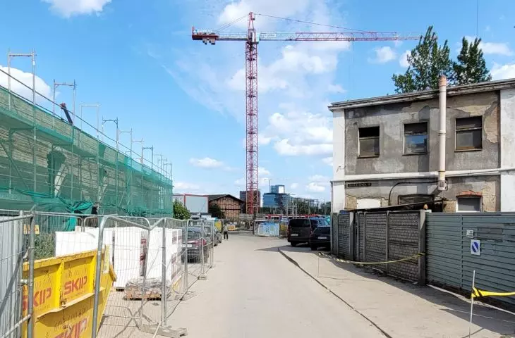 Construction of Kolejova investment at 1 Kolejowa Street in Poznań