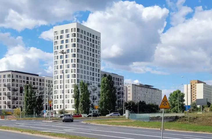 zespół mieszkalny UP2U, skrzyżowanie ul. Słowiańskiej i Mieszka I, 