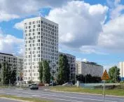 zespół mieszkalny UP2U, skrzyżowanie ul. Słowiańskiej i Mieszka I, 