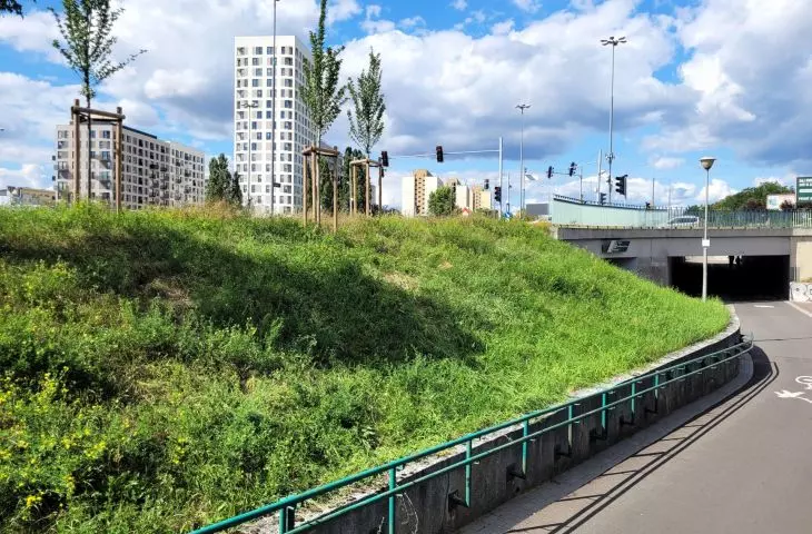 zespół mieszkalny UP2U, skrzyżowanie ul. Słowiańskiej i Mieszka I,