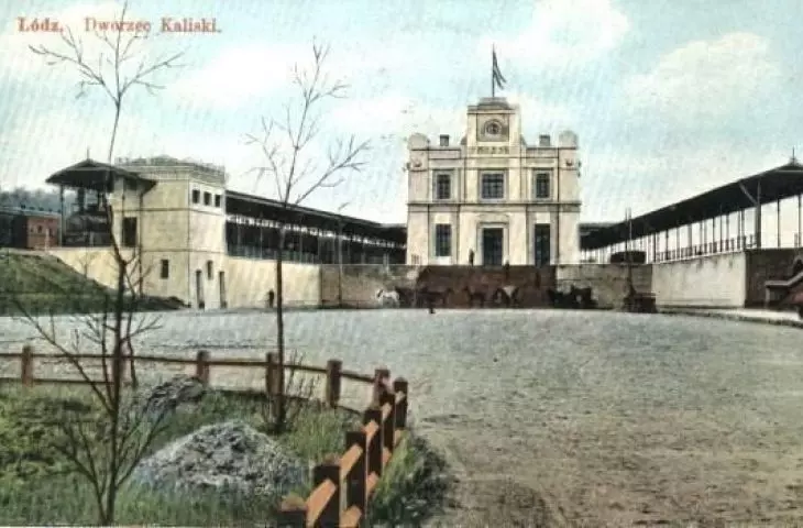 Pierwszy budynek Dworca Łódź Kaliska