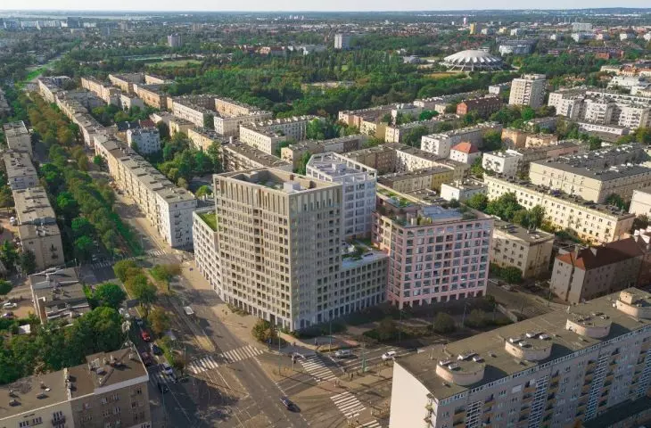 zespół zabudowy przy skrzyżowaniu ul. Głogowskiej i Hetmańskiej w Poznaniu