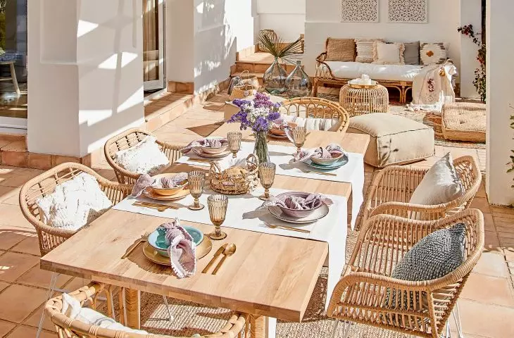 Garden party, table arrangement