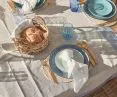Garden party, blue tableware