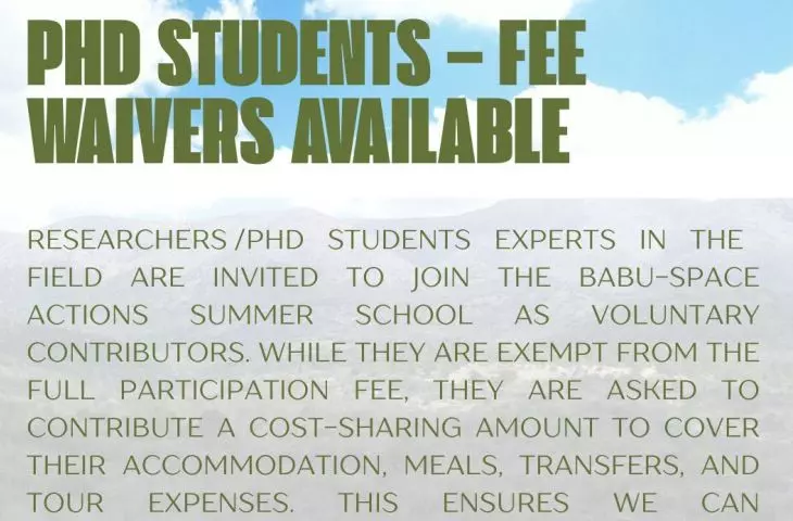 International Summer School - a future based on solid foundations, designing regenerative landscapes