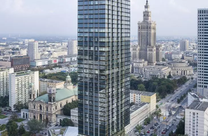 Cosmopolitan residential skyscraper (design: Jahn Architecture) 