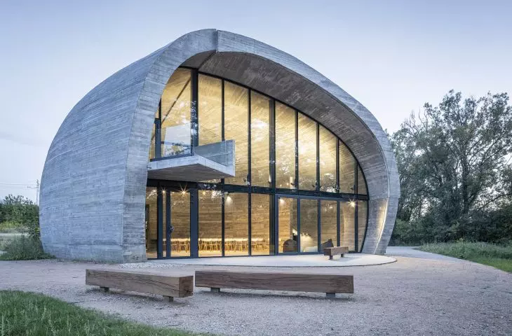 Educational Pavilion Stone (design: eM4 . Pracownia Architektury . Brataniec)