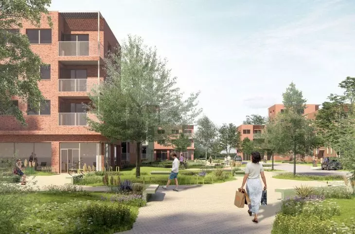 New housing estate at Pszczyńska and Kujawska streets in Gliwice