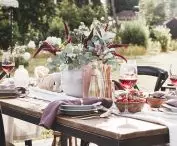 Garden party, table arrangement is very important