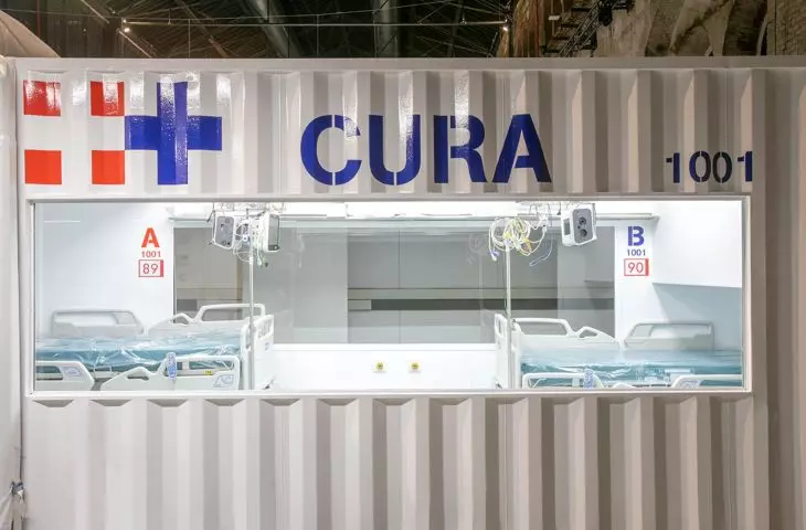 kontener CURA, jednostka intensywnej terapii w Turynie