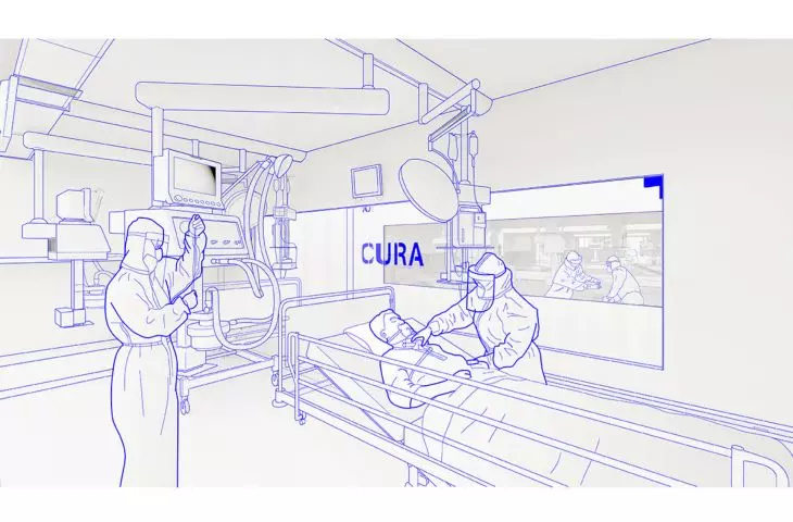 projekt CURA, modułowe jednostki intensywnej terapii; wnętrze kontenera