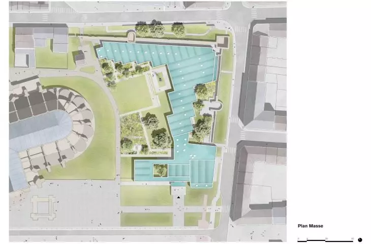 Odnowione centrum sztuki La Quadrilatère w Beauvais, Francja