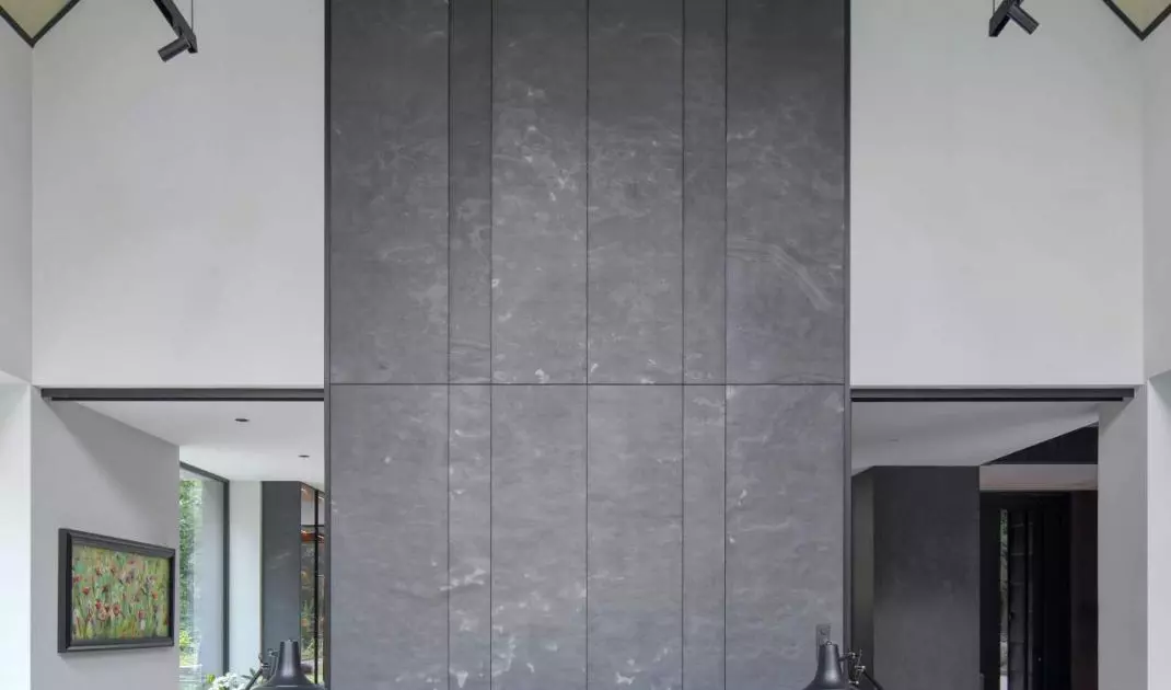 Interior of a house on the edge of the forest