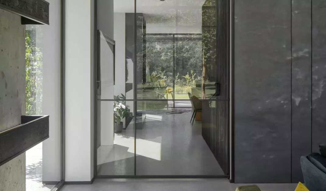 Interior of a house on the edge of the forest
