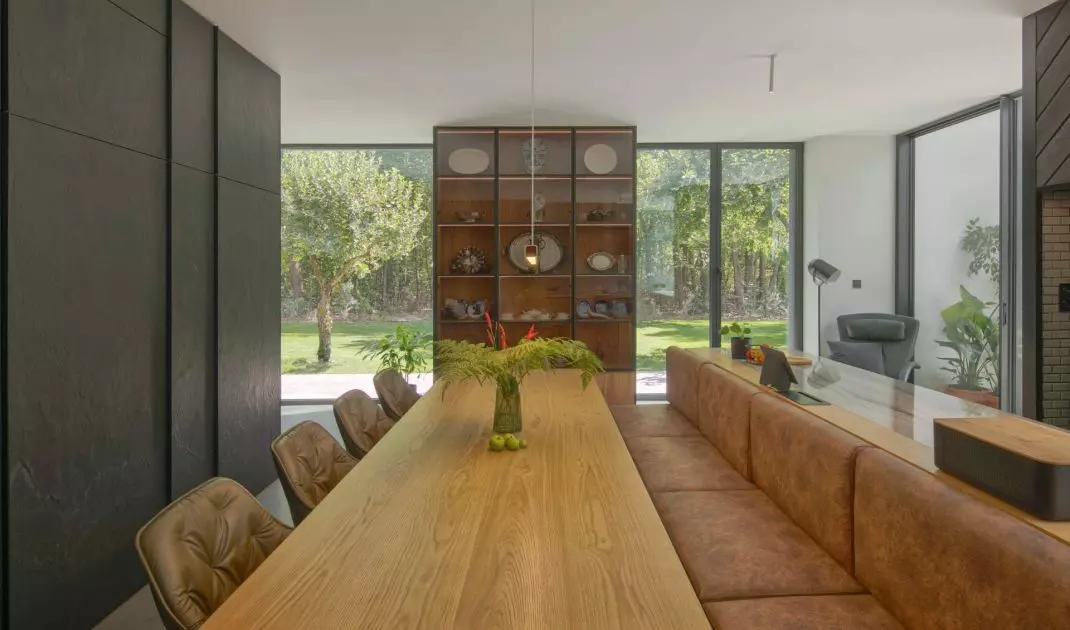 Interior of a house on the edge of the forest