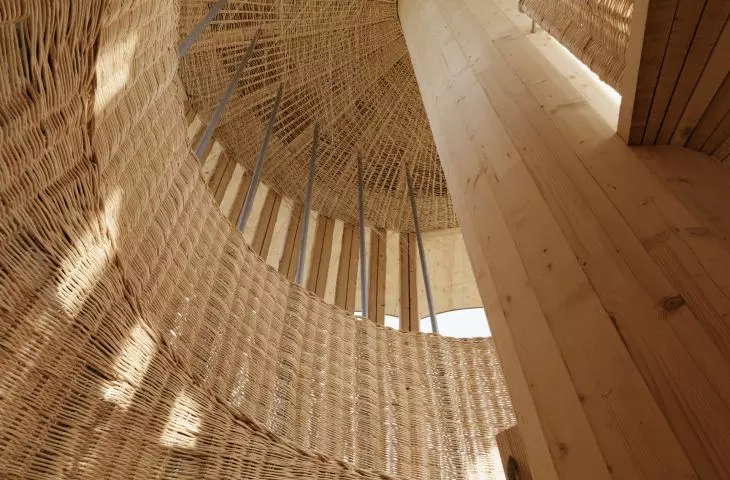 interior of the observation tower