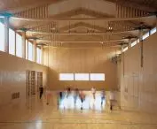Sports and multi-purpose hall at the school in the hamlet of Vrin-Cons
