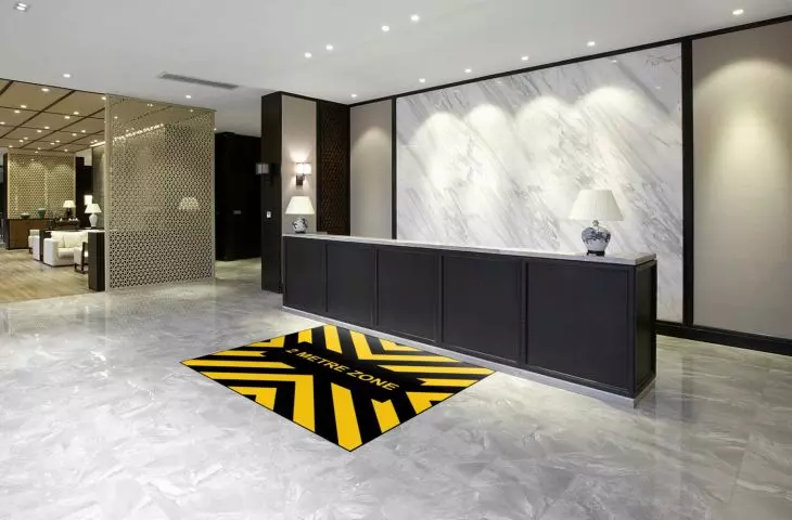 Miliken mat visualization - 2 metre zone