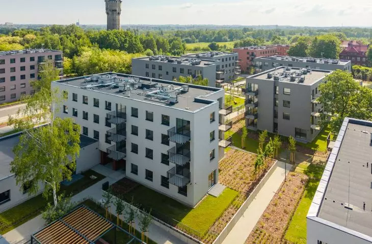 Osiedle mieszkań na wynajem przy ulicy Korczaka w Katowicach