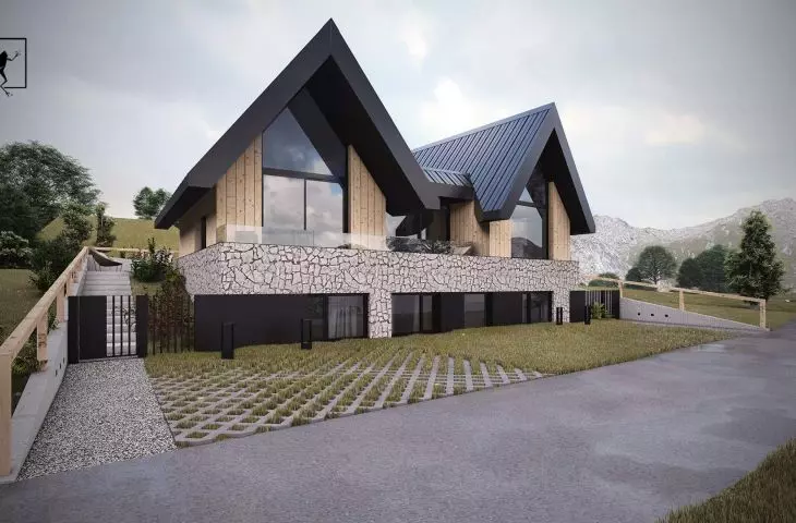Project of a recreational house A_47 in Sromowce Wyżne on Lake Czorsztyńskie