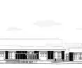 elevation from the side of the classrooms