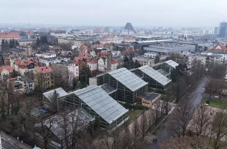 palm house in Poznan's Wilson Park