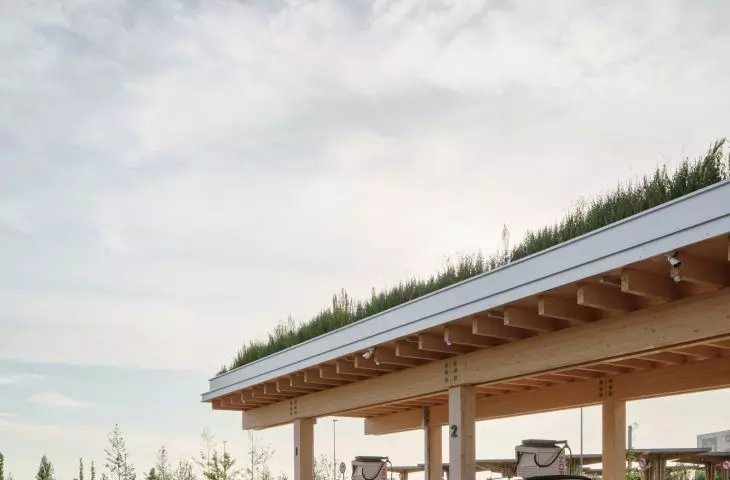 Electric vehicle charging station in Odense