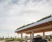 Electric vehicle charging station in Odense