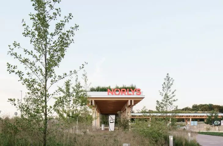 Electric vehicle charging station in Odense