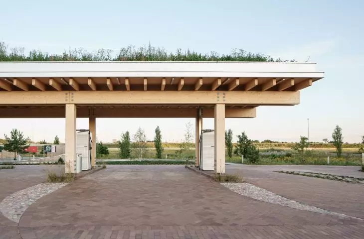 Electric vehicle charging station in Odense