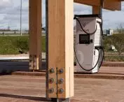 Electric vehicle charging station in Odense