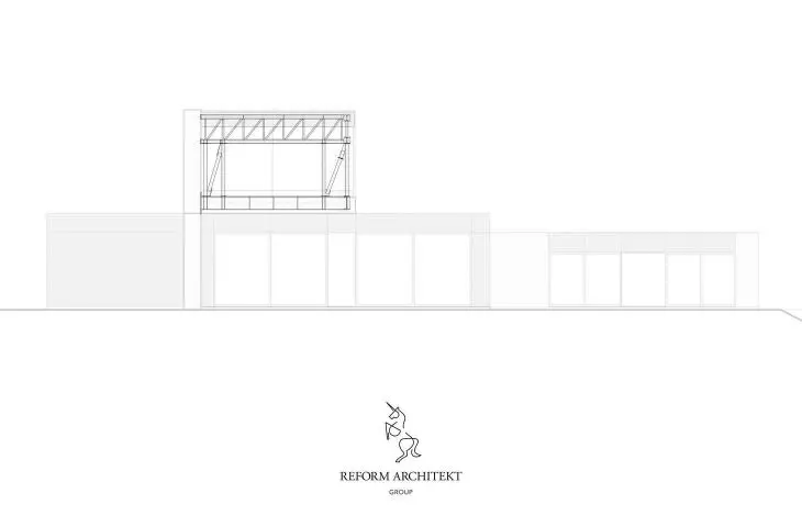 RE: Lakeside house - przekrój
