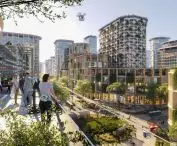 Telosa - view from the terrace of the city of the future