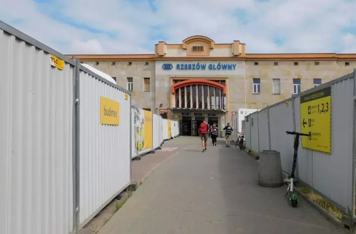 Rzeszów Główny w trakcie remontu