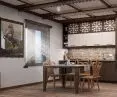 visualization - living room with kitchenette