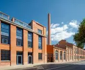The brewhouse in the Bohema complex - Prague Zone after revitalization