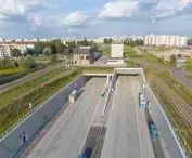 Wylot tunelu Południowej Obwodnicy Warszawy od strony zachodniej