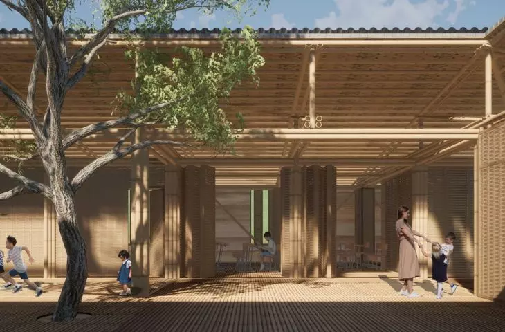 visualization of the inner courtyard variant 1