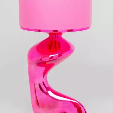Pink lamp designed by Rashid