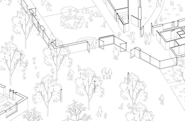 Axonometry - entrance area