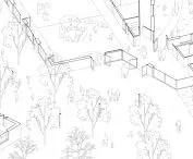 Axonometry - entrance area