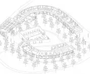Axonometry of the school