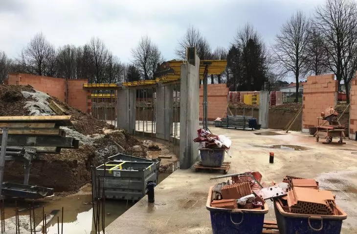 Elementary school in Dilbeek - photos of construction progress