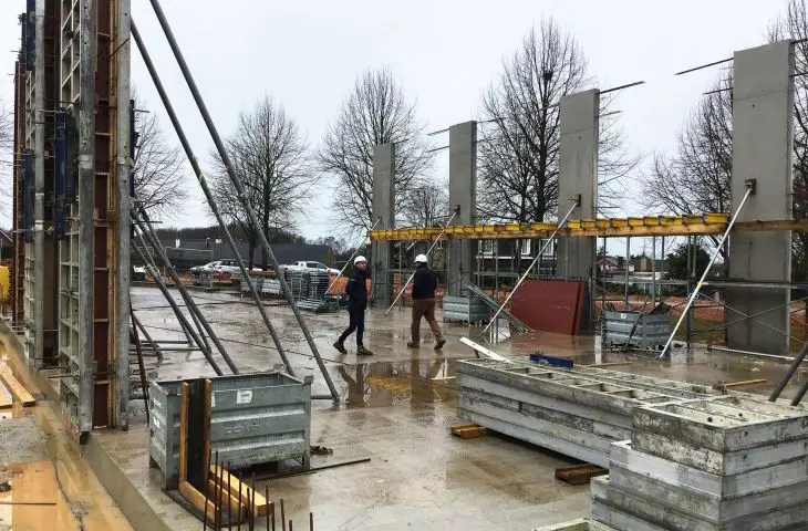 Elementary school in Dilbeek - photos of construction progress
