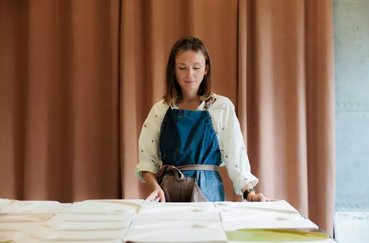 Each element of the mosaic is created by hand